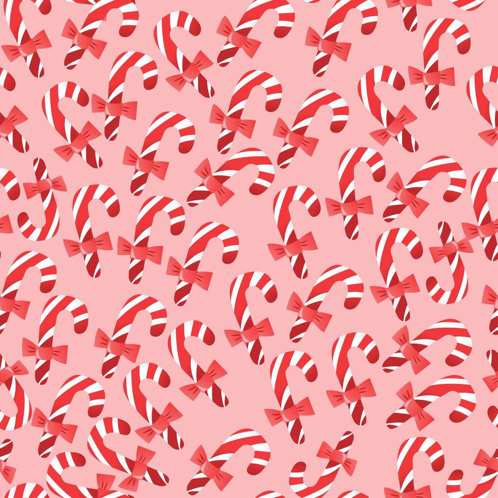 kerstvakantie candy cane naadloze patroon vector