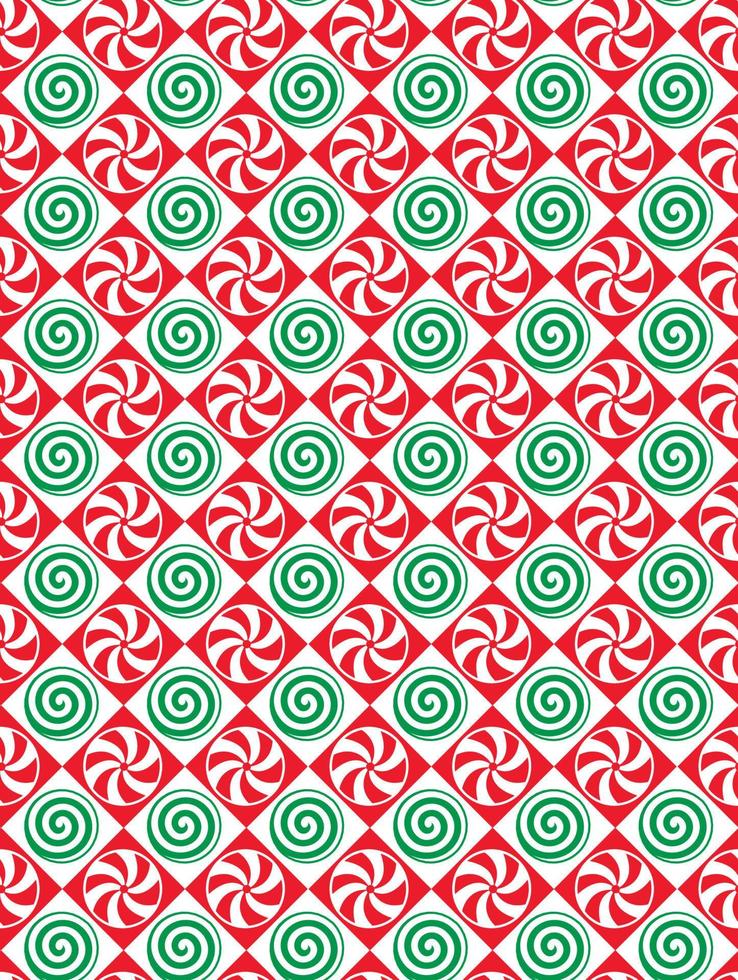 naadloos patroon van Kerstmis pepermunt snoep - Kerstmis vector ontwerp