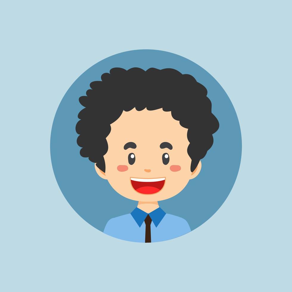 avatar van een bedrijf karakter vector