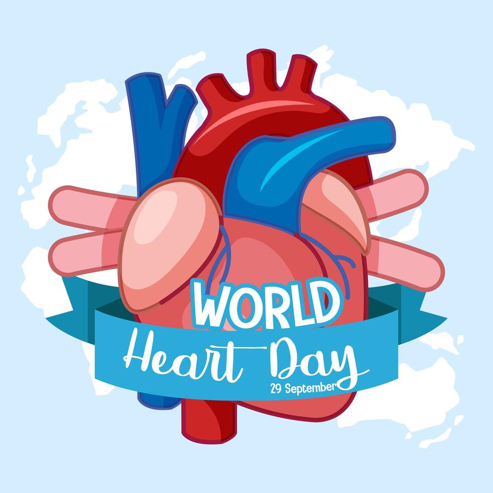 geïsoleerde wereld hart dag logo vector