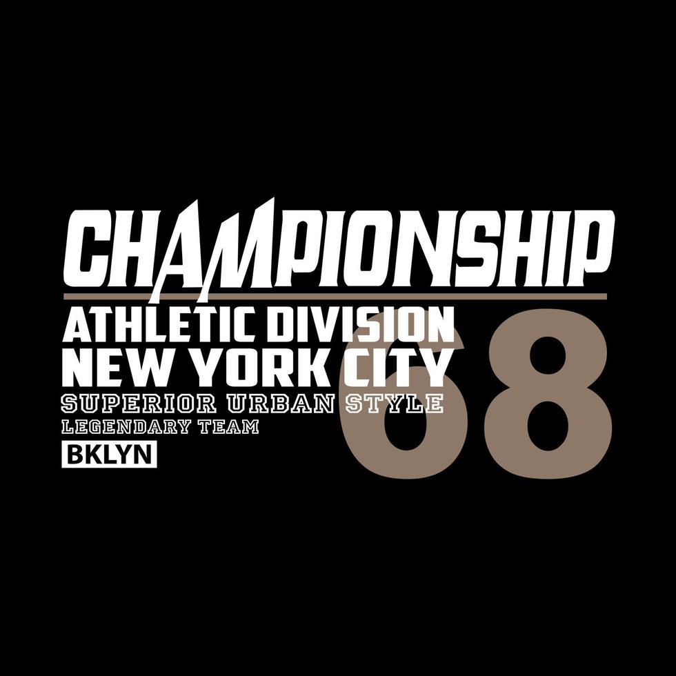 Amerikaans divisie atletisch vector tekst typografie ontwerp