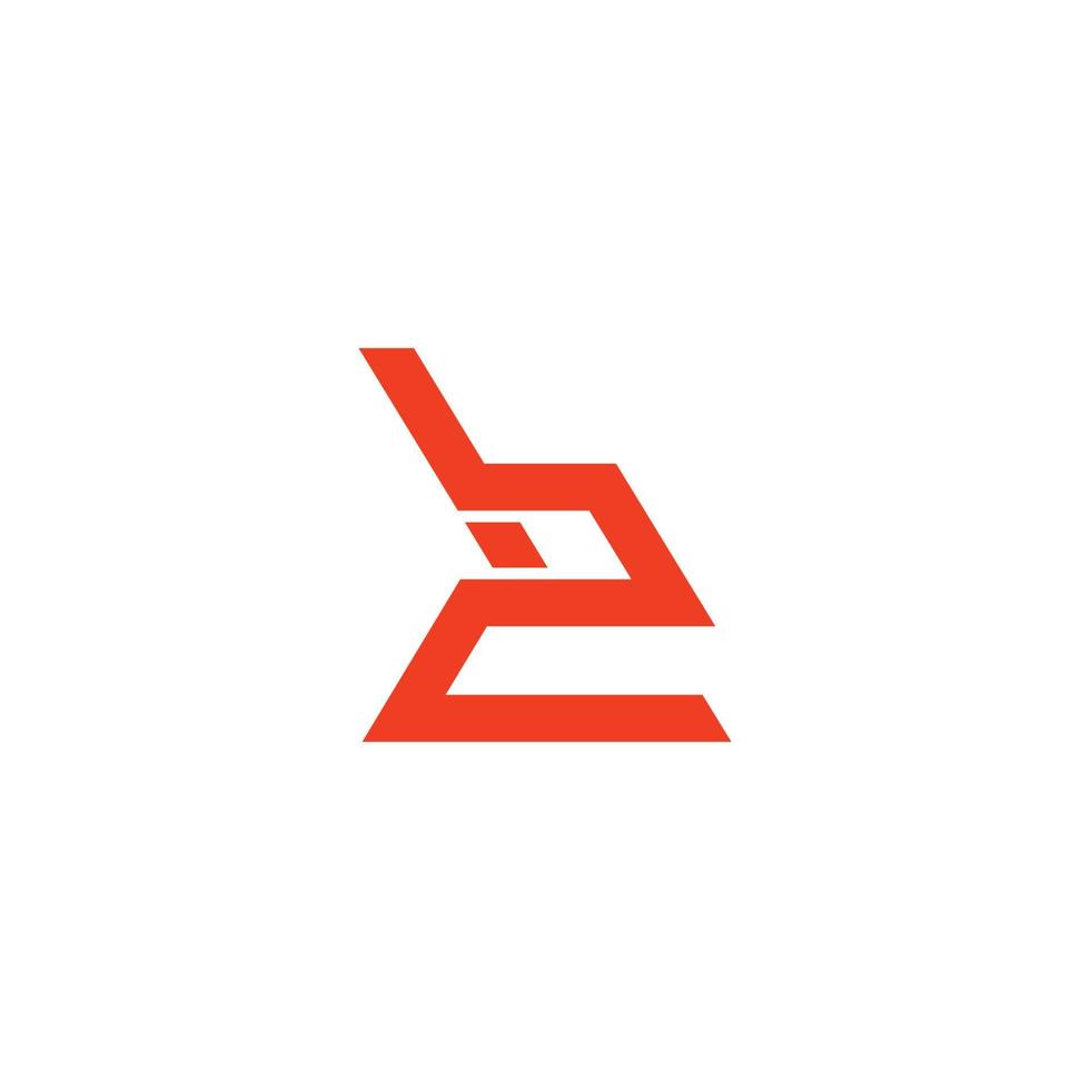 abstract brief bc gemakkelijk monoline meetkundig logo vector