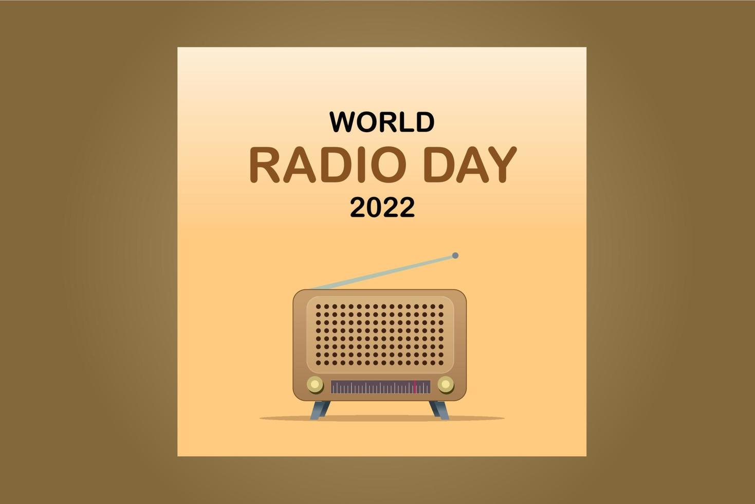 wereld radio dag 2022 vector