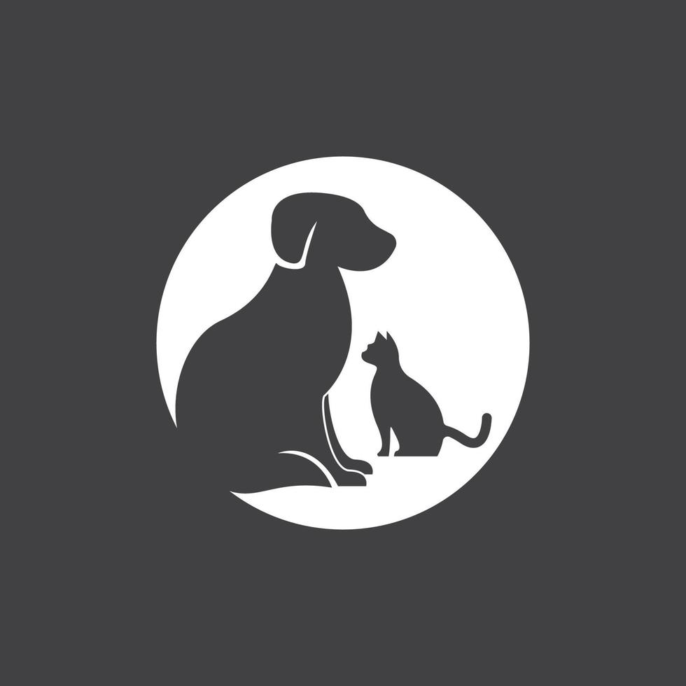 huisdier winkel silhouet logo vector sjabloon