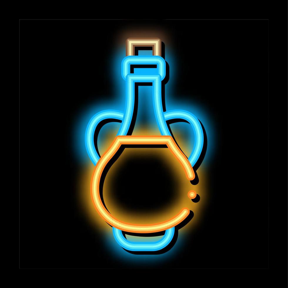 soja olie neon gloed icoon illustratie vector