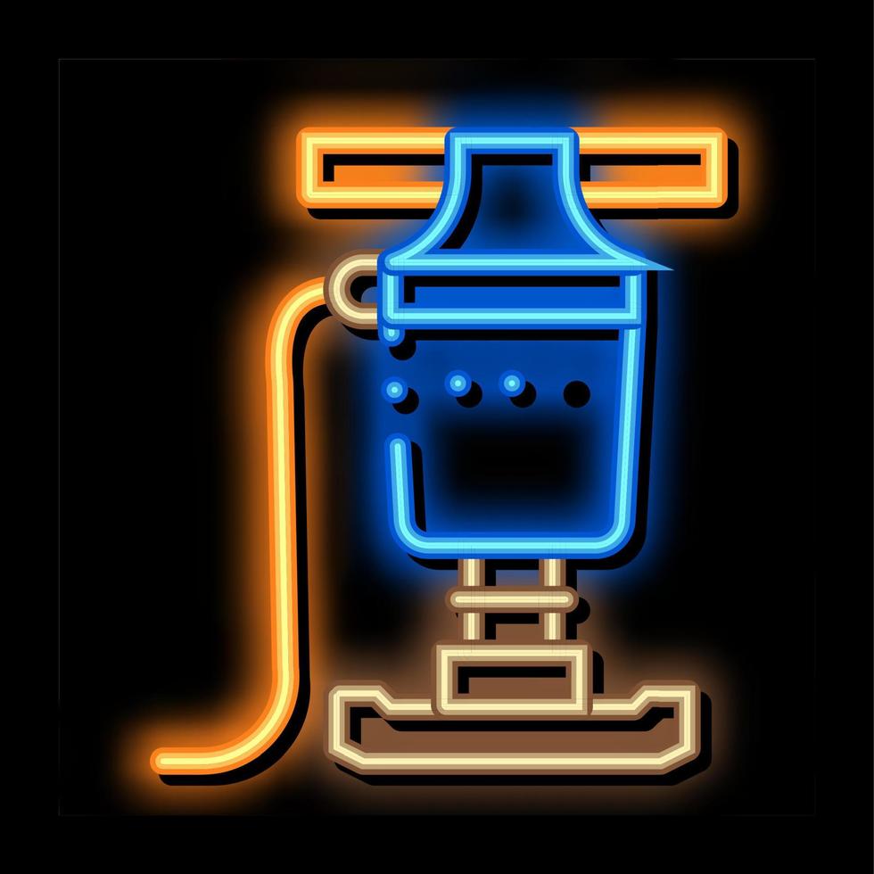 straatsteen levering neon gloed icoon illustratie vector