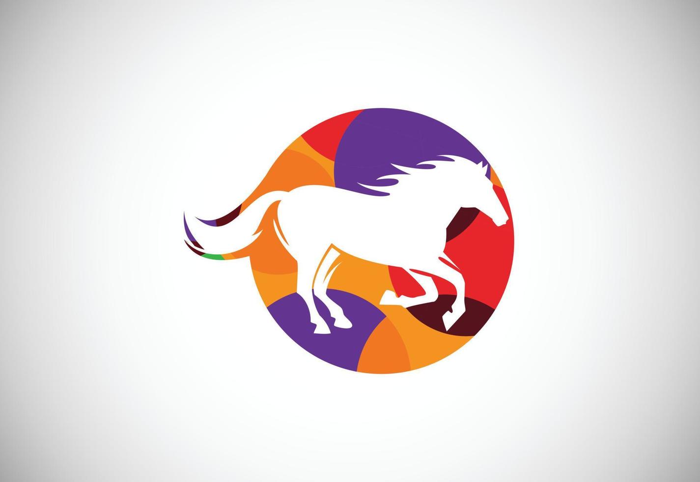 laag poly paard logo, paard logo ontwerp vector sjabloon, paard hoofd