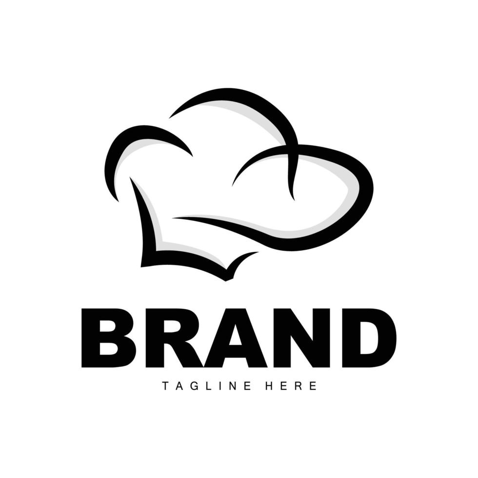 chef hoed logo, Koken vector hand- gemaakt chef hoed verzameling, Product branding ontwerp