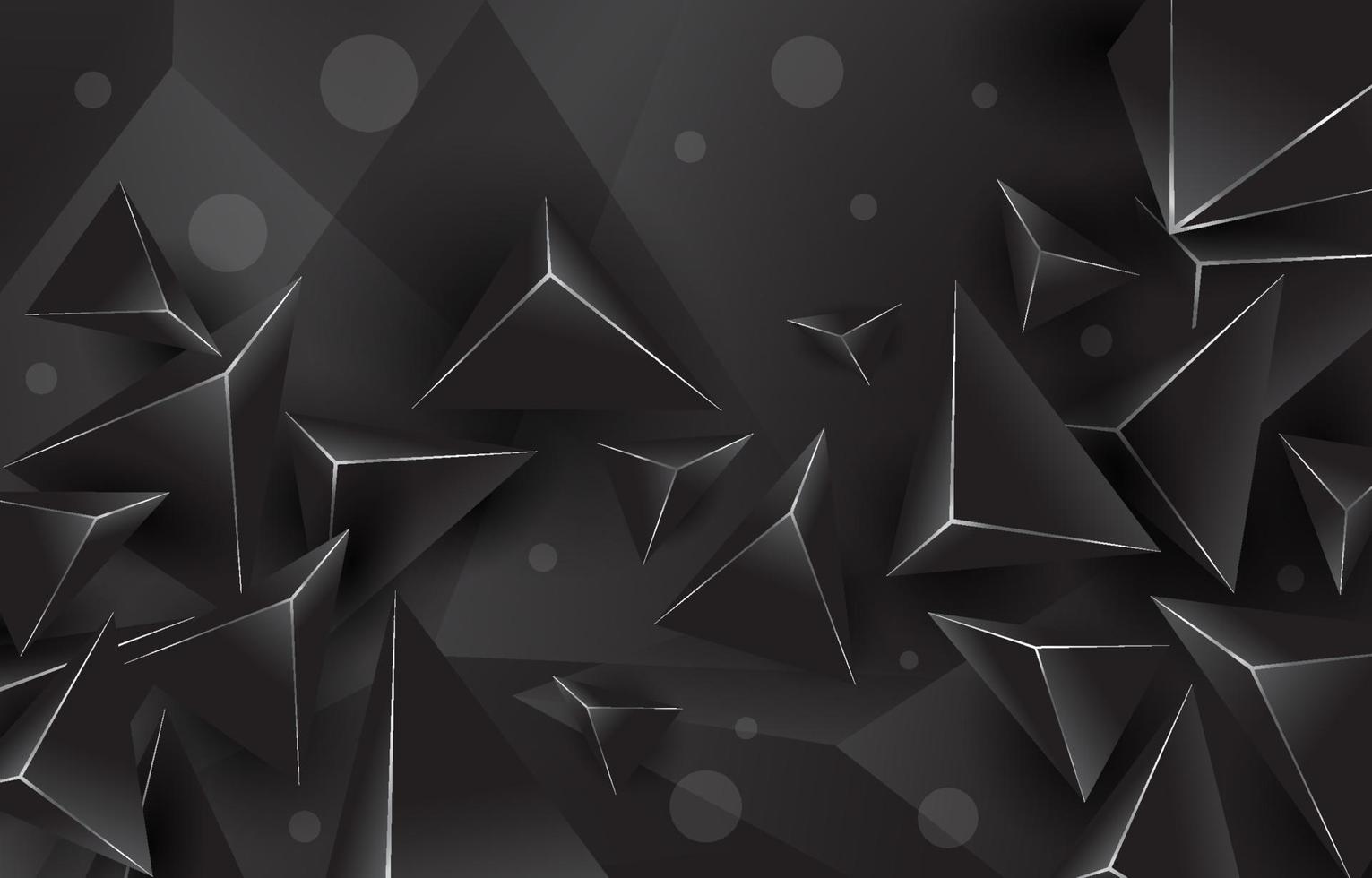 zwart abstract meetkundig achtergrond vector