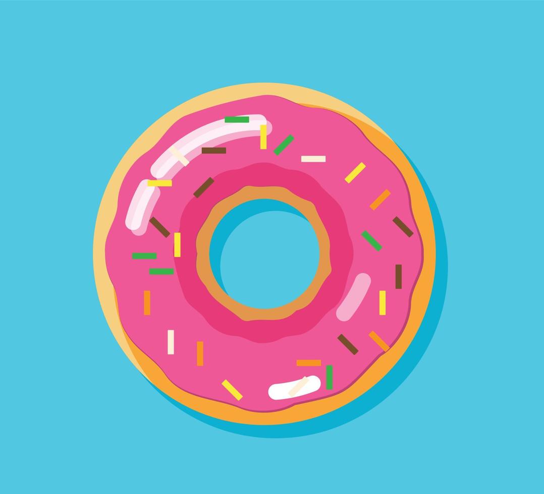 donut isoleren element vector illustratie