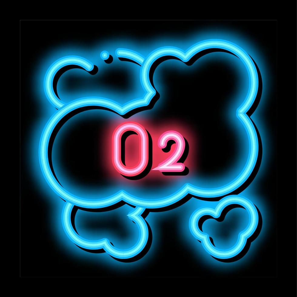 rook van brand neon gloed icoon illustratie vector