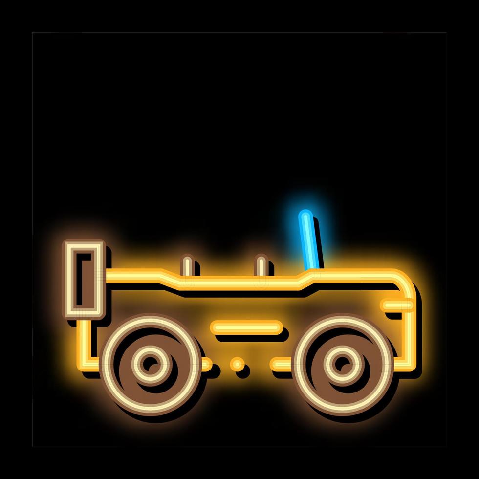 auto- neon gloed icoon illustratie vector