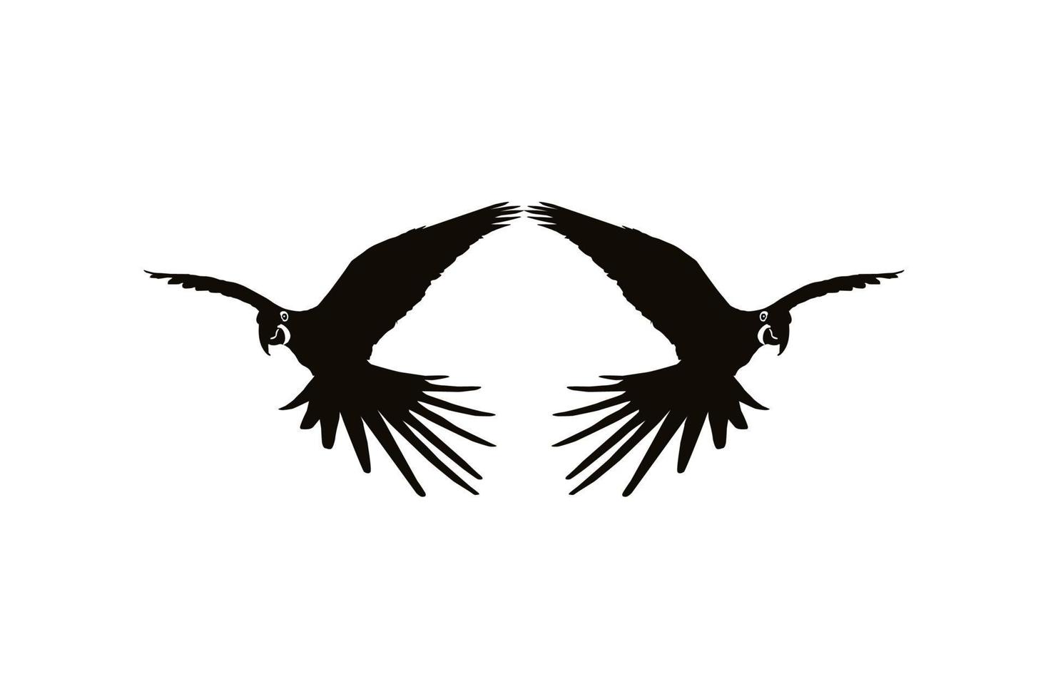 vliegend ara vogel silhouet voor logo, pictogram, kunst illustratie, website of grafisch ontwerp element. vector illustratie