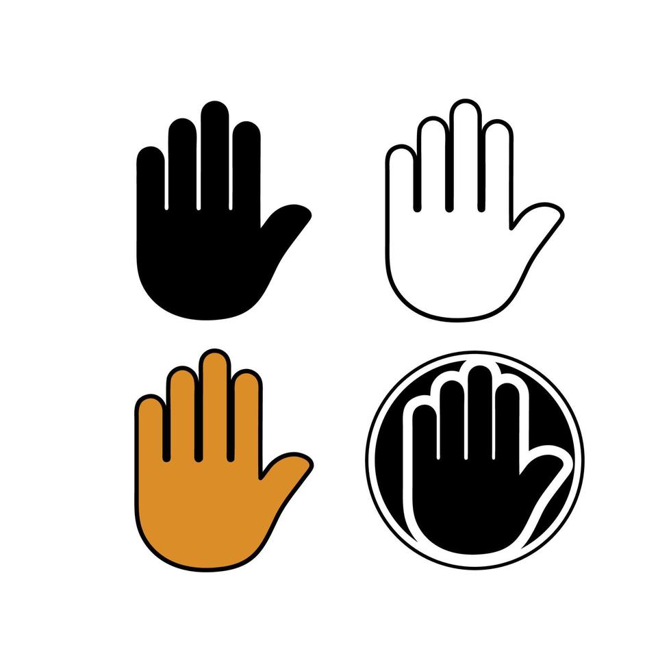 hand- voor icoon of logo in vector