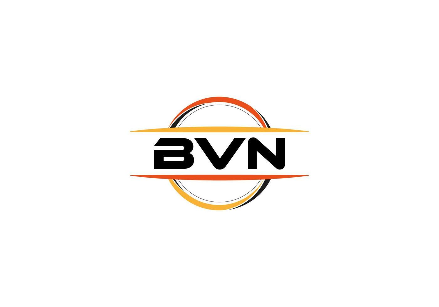 bvn brief royalty mandala vorm logo. bvn borstel kunst logo. bvn logo voor een bedrijf, bedrijf, en reclame gebruiken. vector