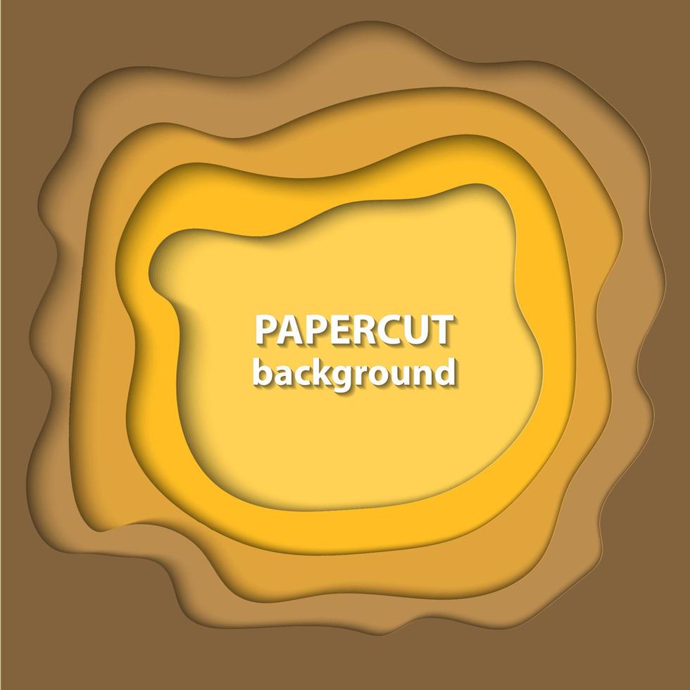 vector achtergrond met geel helling kleur papier besnoeiing vormen. 3d abstract papier kunst stijl, ontwerp lay-out voor bedrijf presentaties, flyers, affiches, afdrukken, decoratie, kaarten, brochure omslag.