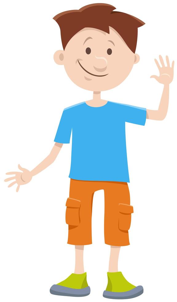 jongen jongen stripfiguur vector