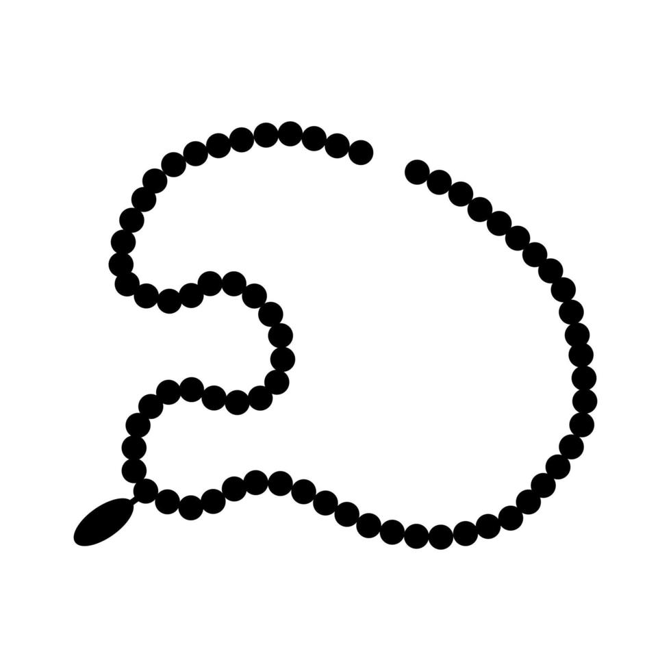 parel icoon vector. ketting illustratie teken. juweel symbool. edelsteen logo. vector