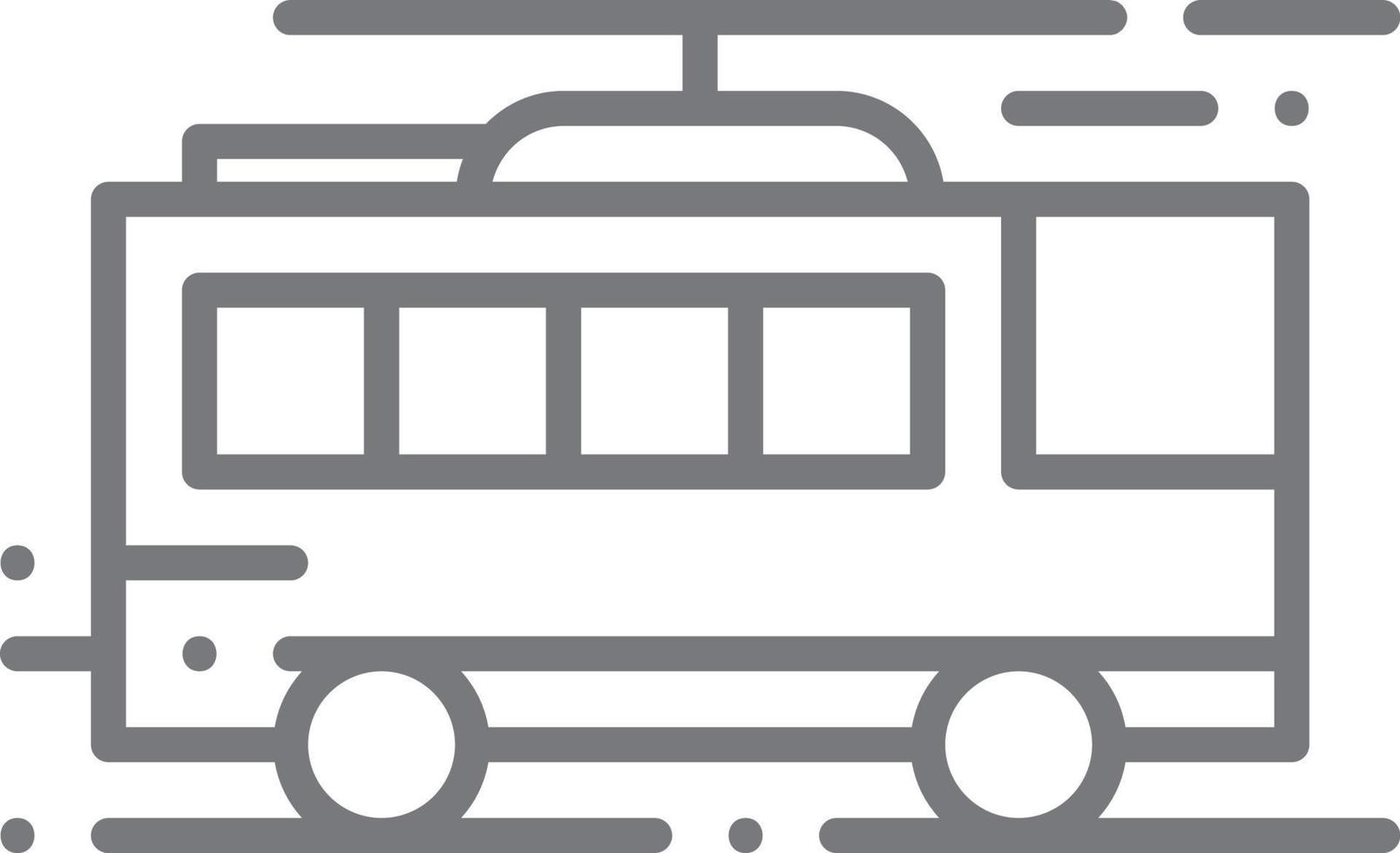 trolleybus vervoer icoon mensen pictogrammen met zwart schets stijl. voertuig, symbool, vervoer, lijn, schets, reis, auto, bewerkbaar, pictogram, geïsoleerd, vlak. vector illustratie