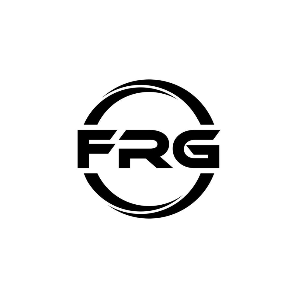 frg brief logo ontwerp in illustratie. vector logo, schoonschrift ontwerpen voor logo, poster, uitnodiging, enz.