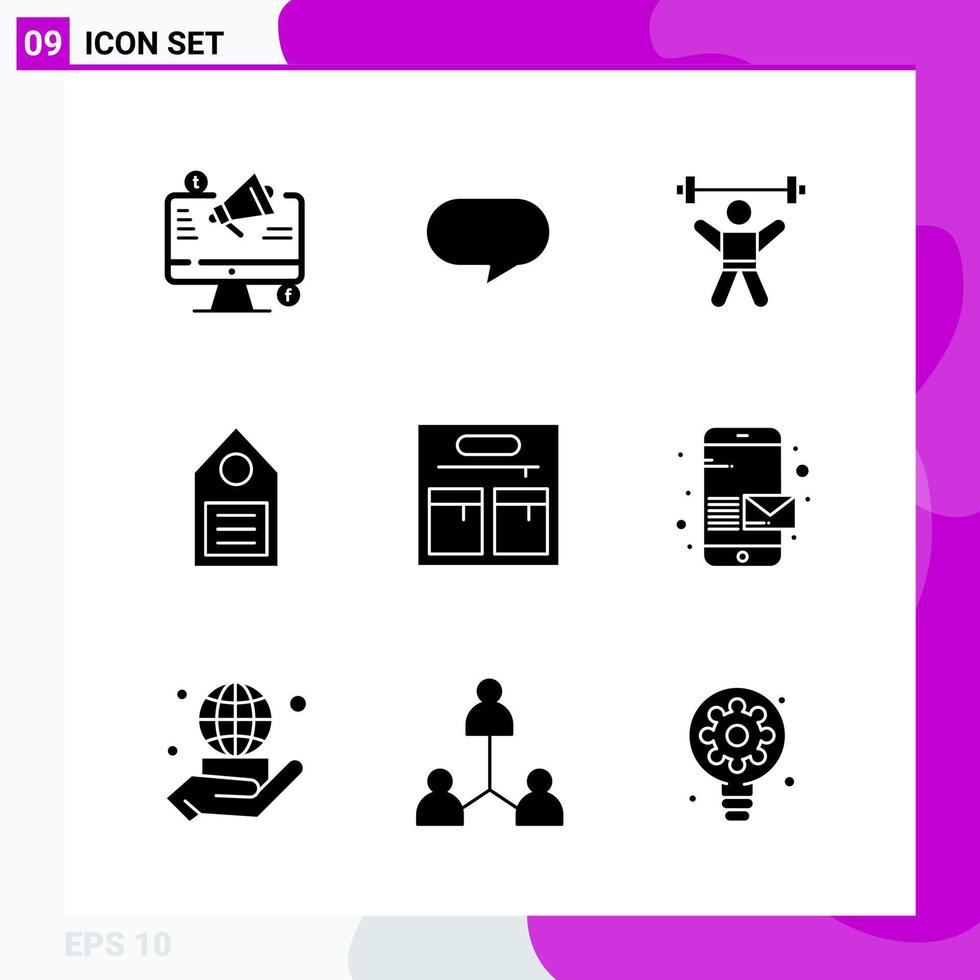 solide icoon reeks pak van 9 glyph pictogrammen geïsoleerd Aan wit achtergrond voor web afdrukken en mobiel creatief zwart icoon vector achtergrond