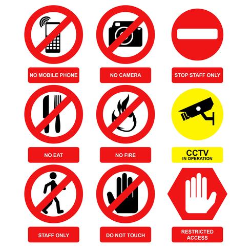 Waarschuwingsbord Vector