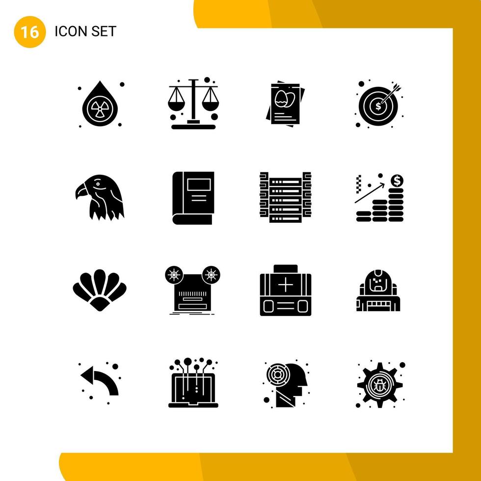 16 icoon reeks solide stijl icoon pak glyph symbolen geïsoleerd Aan wit achtergrondkleur voor snel reagerend website ontwerpen creatief zwart icoon vector achtergrond