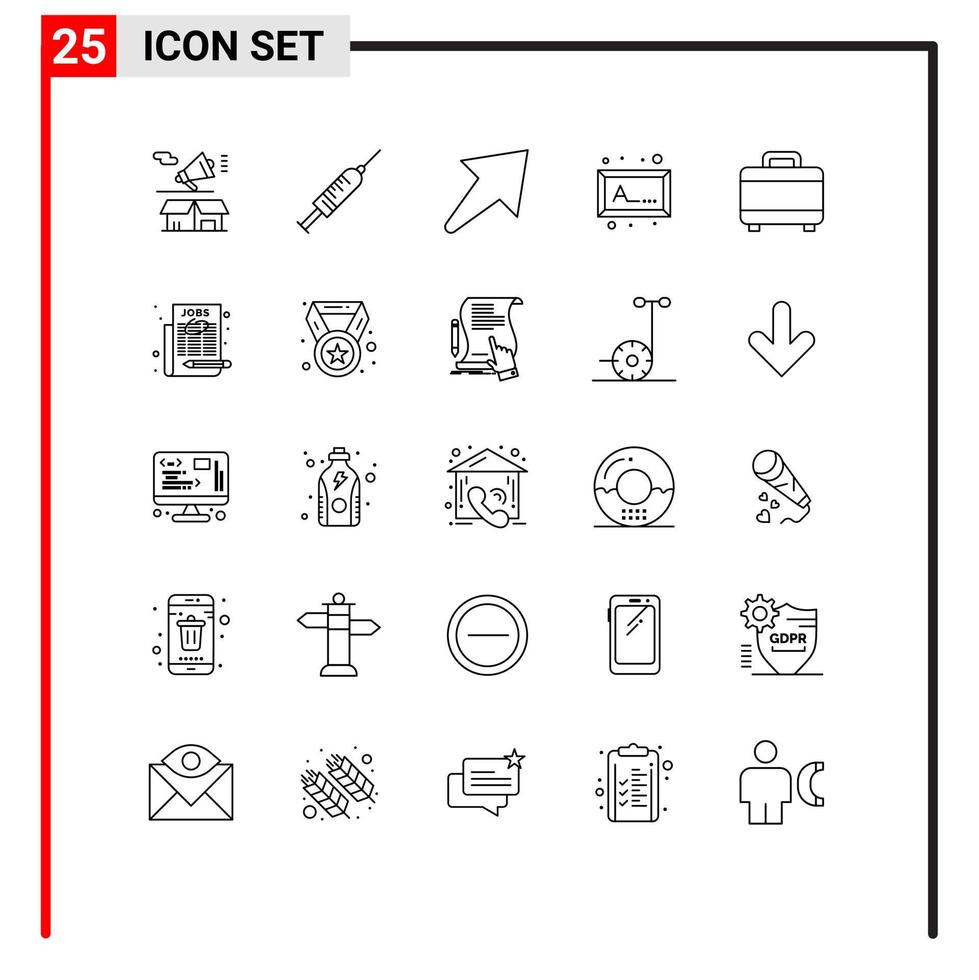25 creatief pictogrammen modern tekens en symbolen van project afbeelding naald- foto u bewerkbare vector ontwerp elementen
