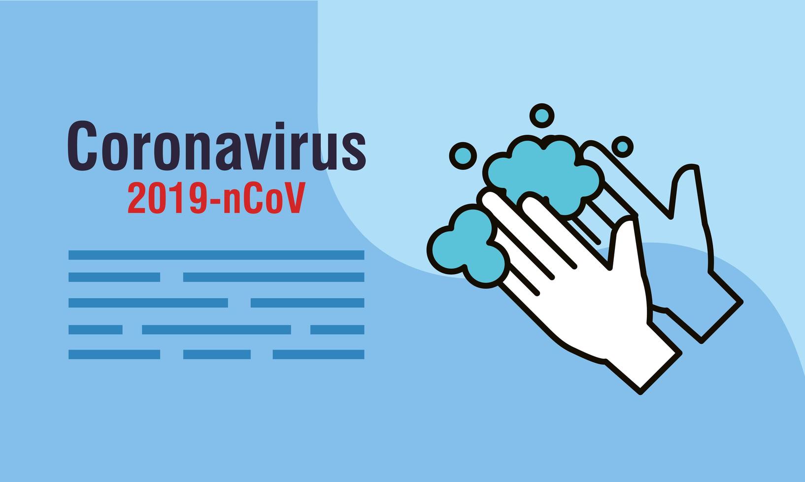 banner voor coronaviruspreventie vector