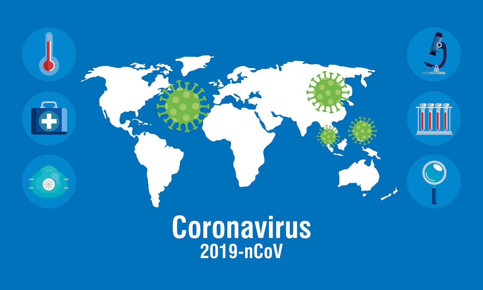 banner voor coronaviruspreventie vector