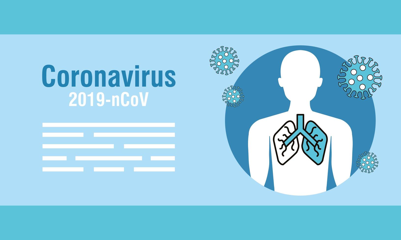 banner voor coronaviruspreventie vector