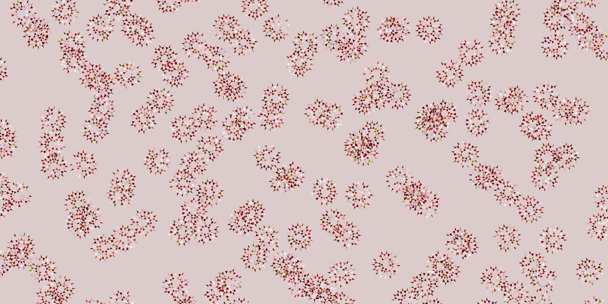 lichtrode natuurlijke lay-out met bloemen. vector