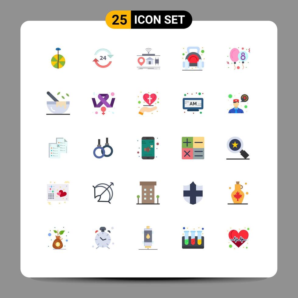 25 gebruiker koppel vlak kleur pak van modern tekens en symbolen van halter geschiktheid hou op oefening van bewerkbare vector ontwerp elementen
