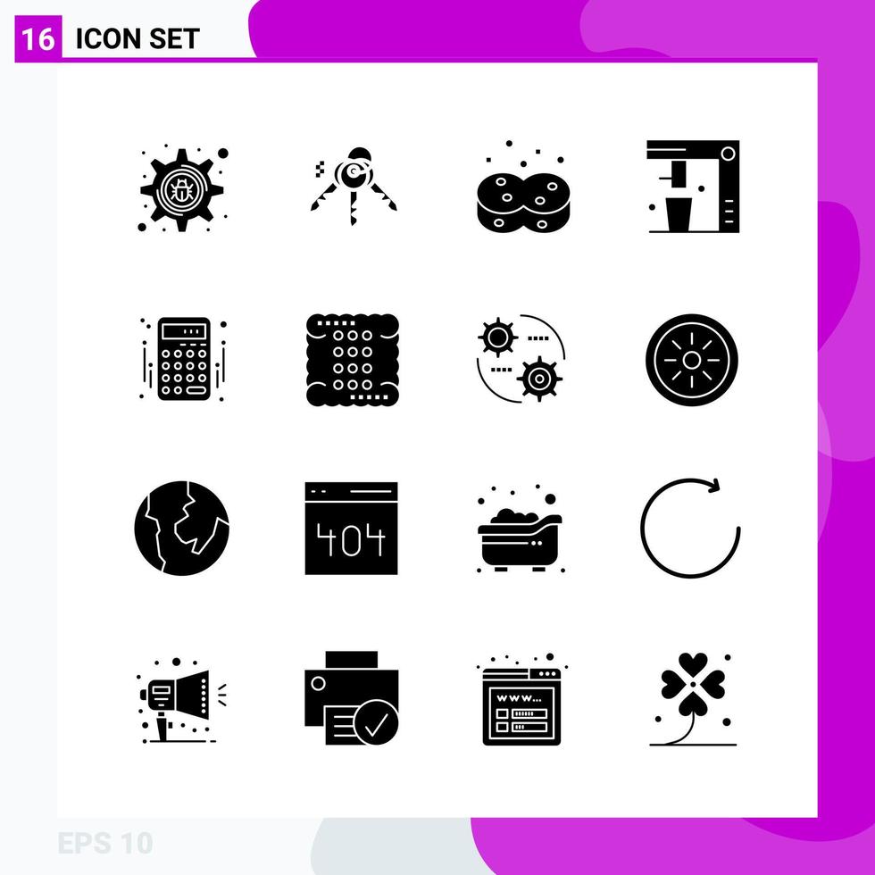 solide icoon reeks pak van 16 glyph pictogrammen geïsoleerd Aan wit achtergrond voor web afdrukken en mobiel vector