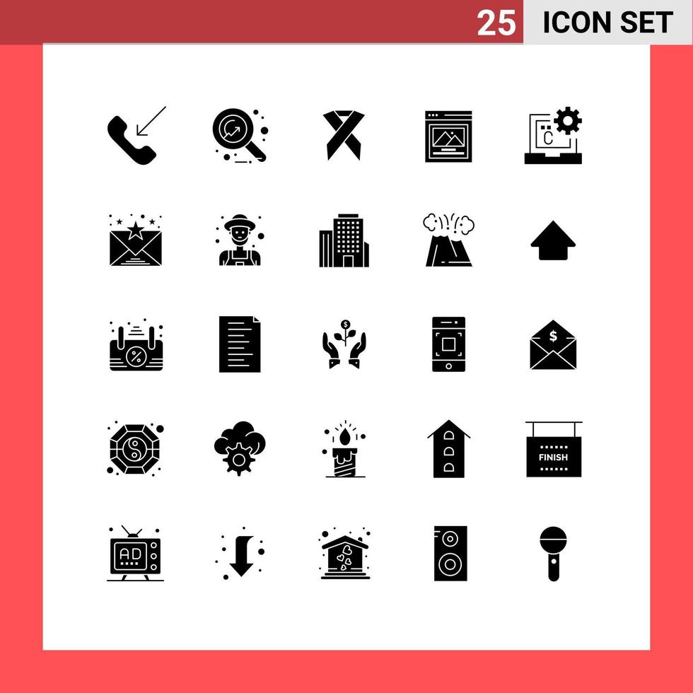 25 creatief pictogrammen modern tekens en symbolen van codering c lint afbeelding koppel bewerkbare vector ontwerp elementen