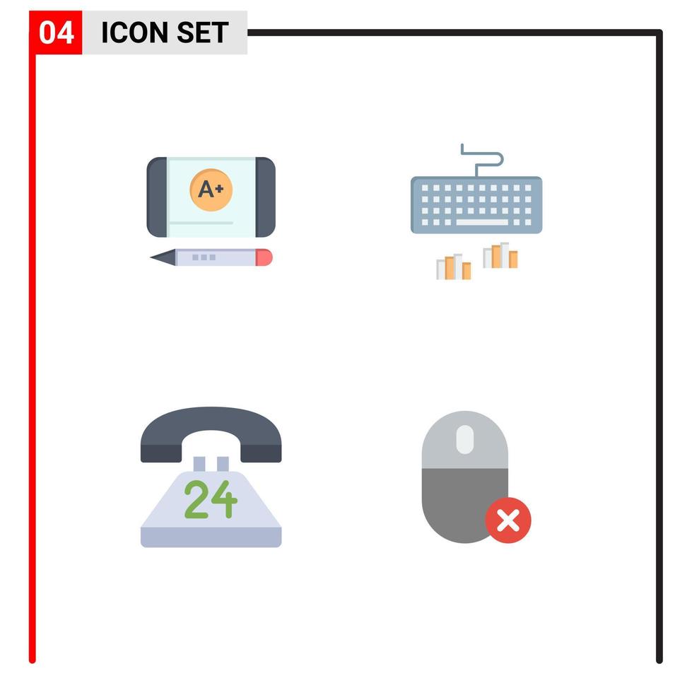 4 creatief pictogrammen modern tekens en symbolen van het beste rang communicatie toetsenbord typen gesprek bewerkbare vector ontwerp elementen