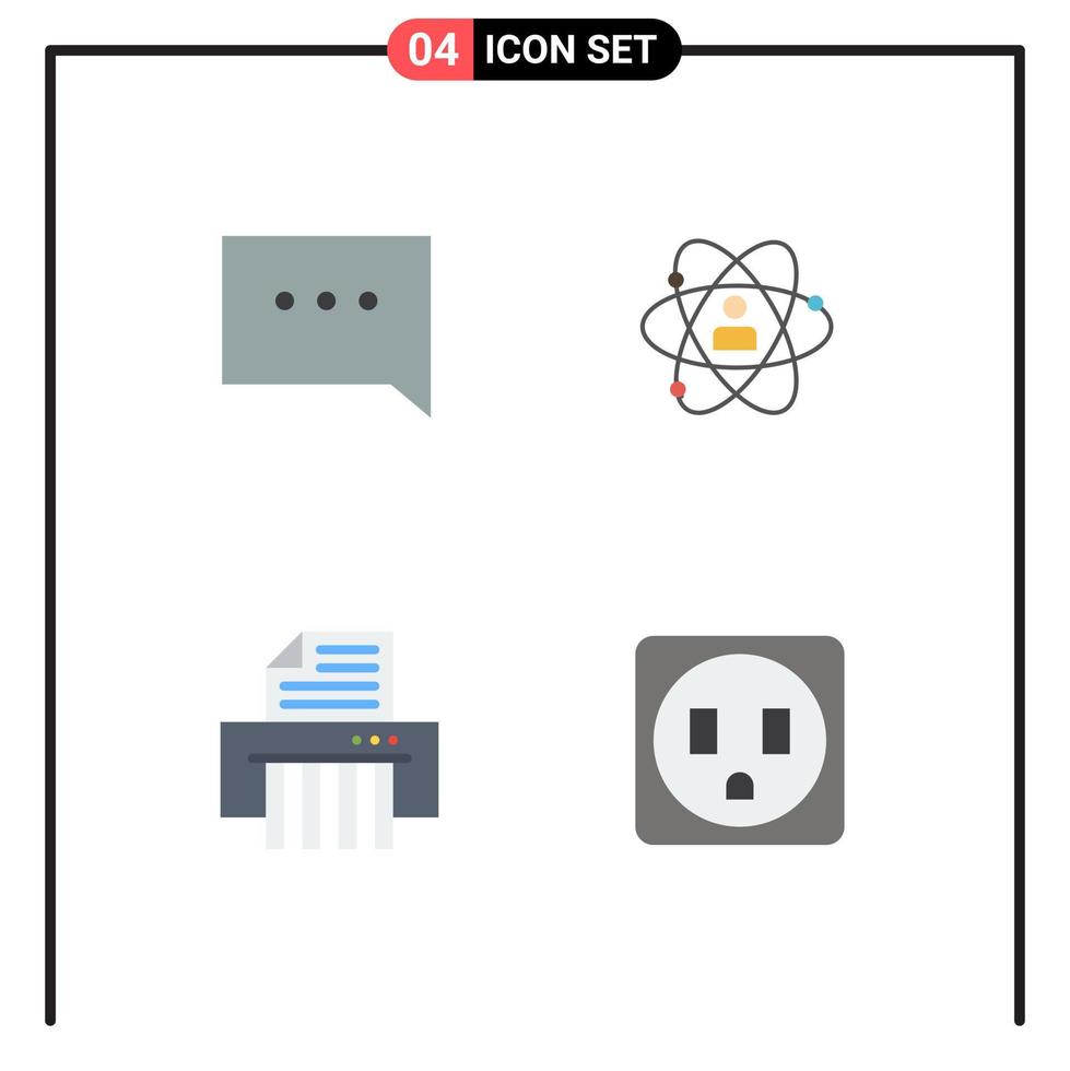 mobiel koppel vlak icoon reeks van 4 pictogrammen van bubbel talent ontwikkeling persoon papier bewerkbare vector ontwerp elementen