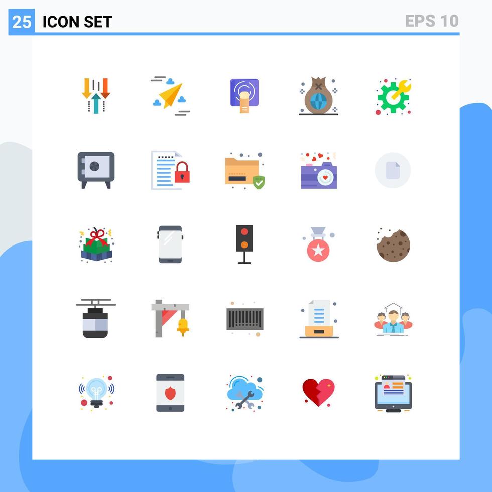 voorraad vector icoon pak van 25 lijn tekens en symbolen voor investering financiën vlieg bedrijf scherm bewerkbare vector ontwerp elementen
