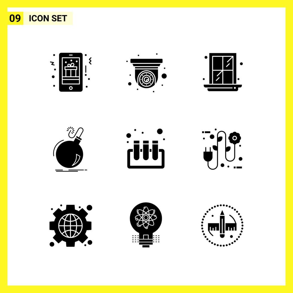 9 icoon reeks gemakkelijk solide symbolen glyph teken Aan wit achtergrond voor website ontwerp mobiel toepassingen en afdrukken media vector