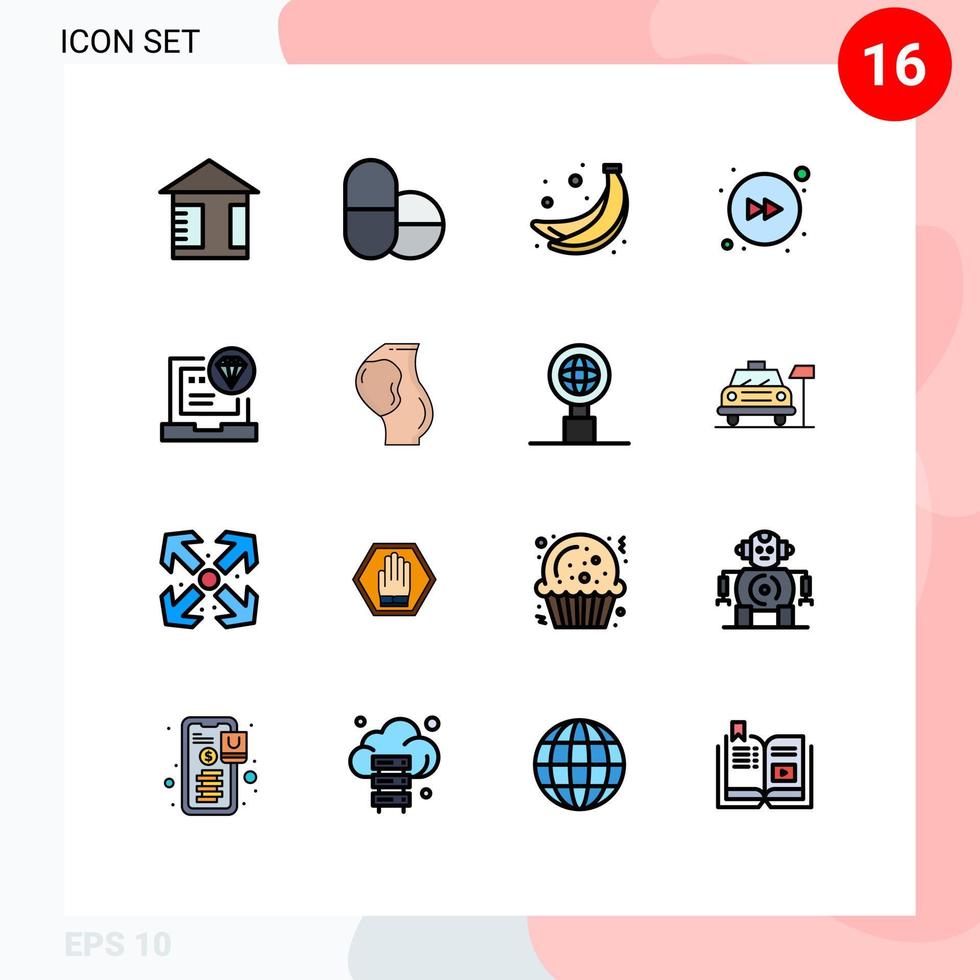 voorraad vector icoon pak van 16 lijn tekens en symbolen voor zwanger ontwikkelen pijl codering browser bewerkbare creatief vector ontwerp elementen