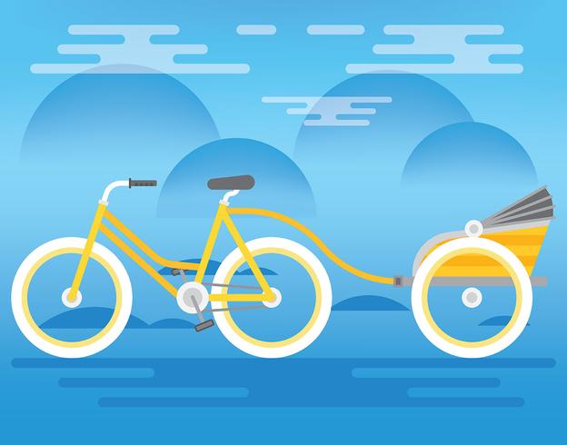 Trishaw Illustratie vector