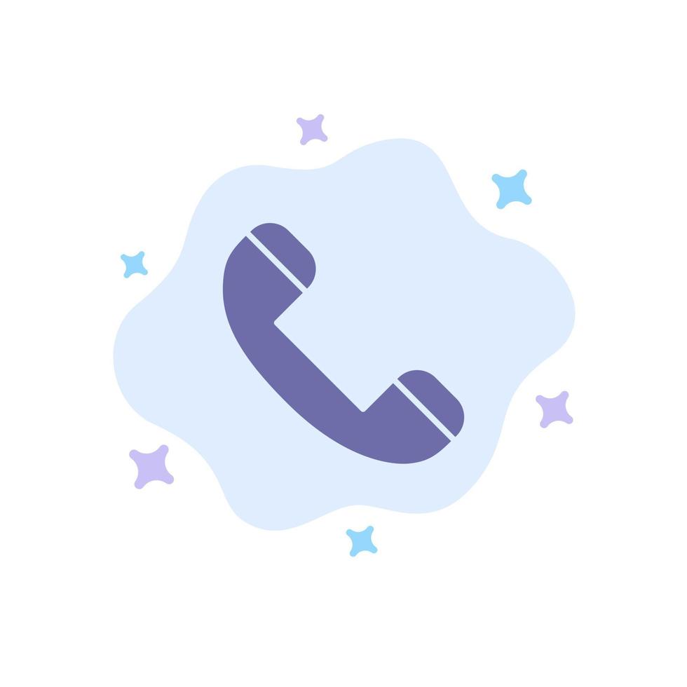 telefoontje contact telefoon telefoon blauw icoon Aan abstract wolk achtergrond vector