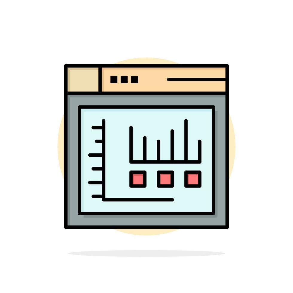 browser internet web statisch abstract cirkel achtergrond vlak kleur icoon vector