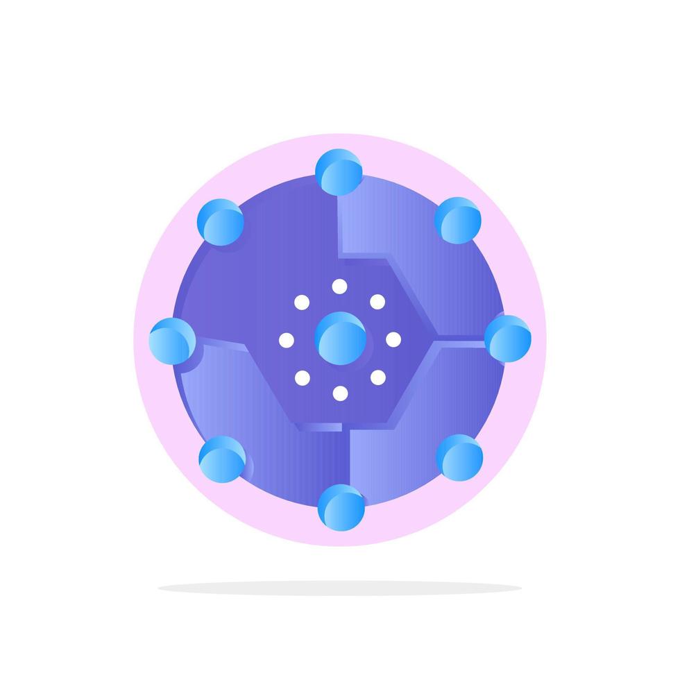 berekenen berekenen delen connectiviteit netwerk delen abstract cirkel achtergrond vlak kleur icoon vector