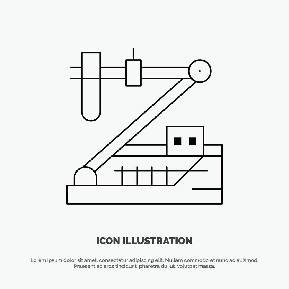 biologie chemie genetica medisch Onderzoek lijn icoon vector