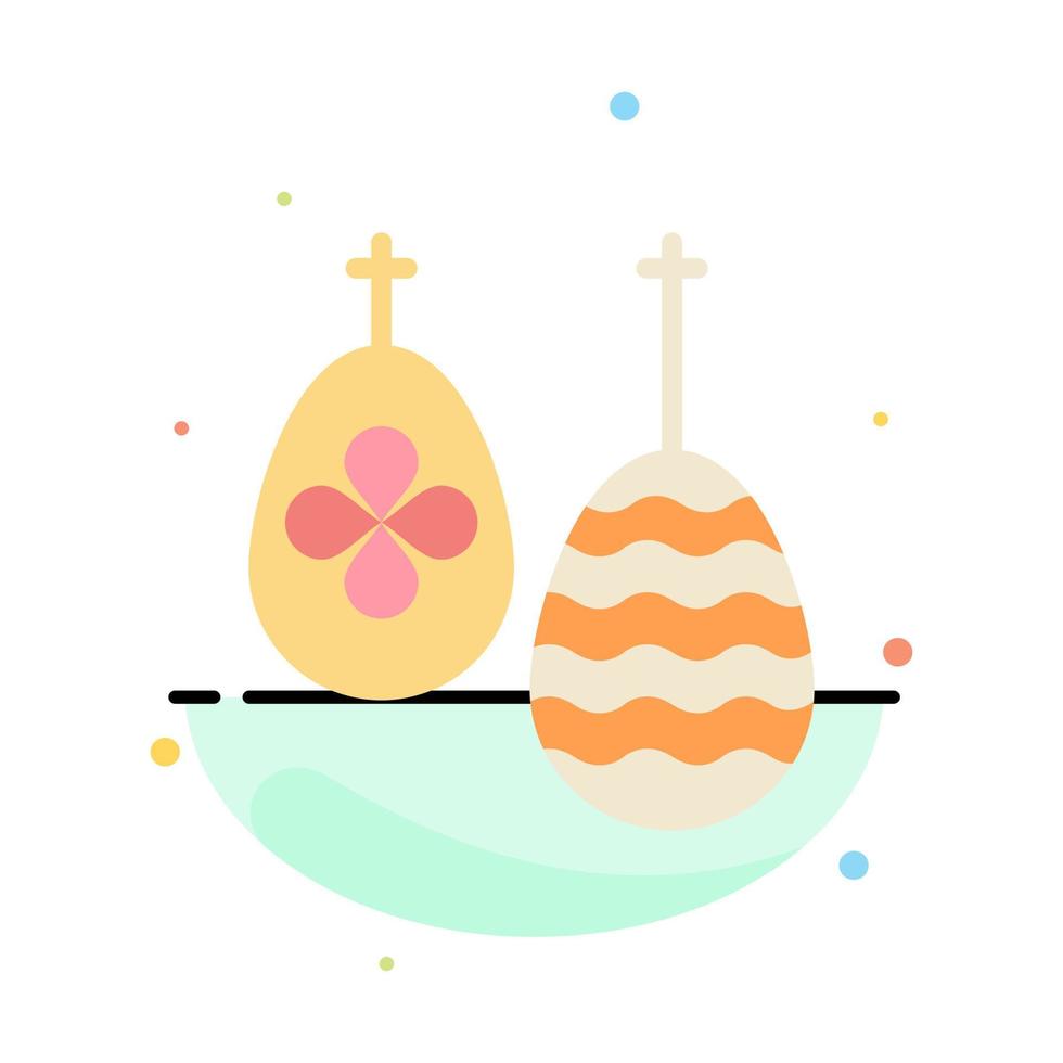 viering Pasen ei voedsel abstract vlak kleur icoon sjabloon vector