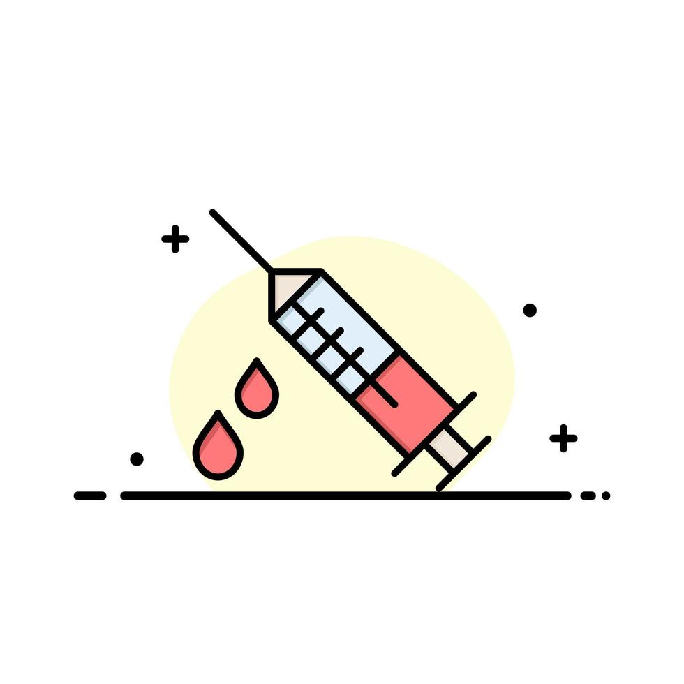 dope injectie medisch drug bedrijf logo sjabloon vlak kleur vector