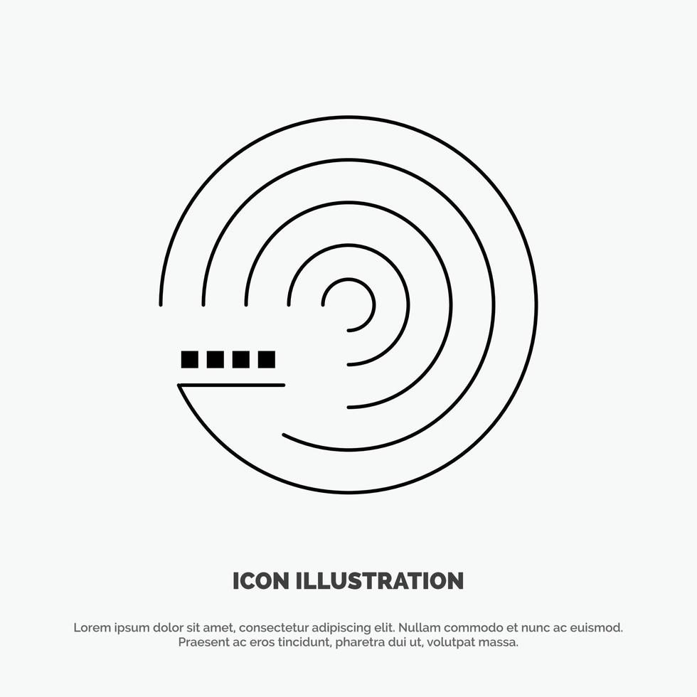 voorspelling model- voorspelling model- wetenschap lijn icoon vector