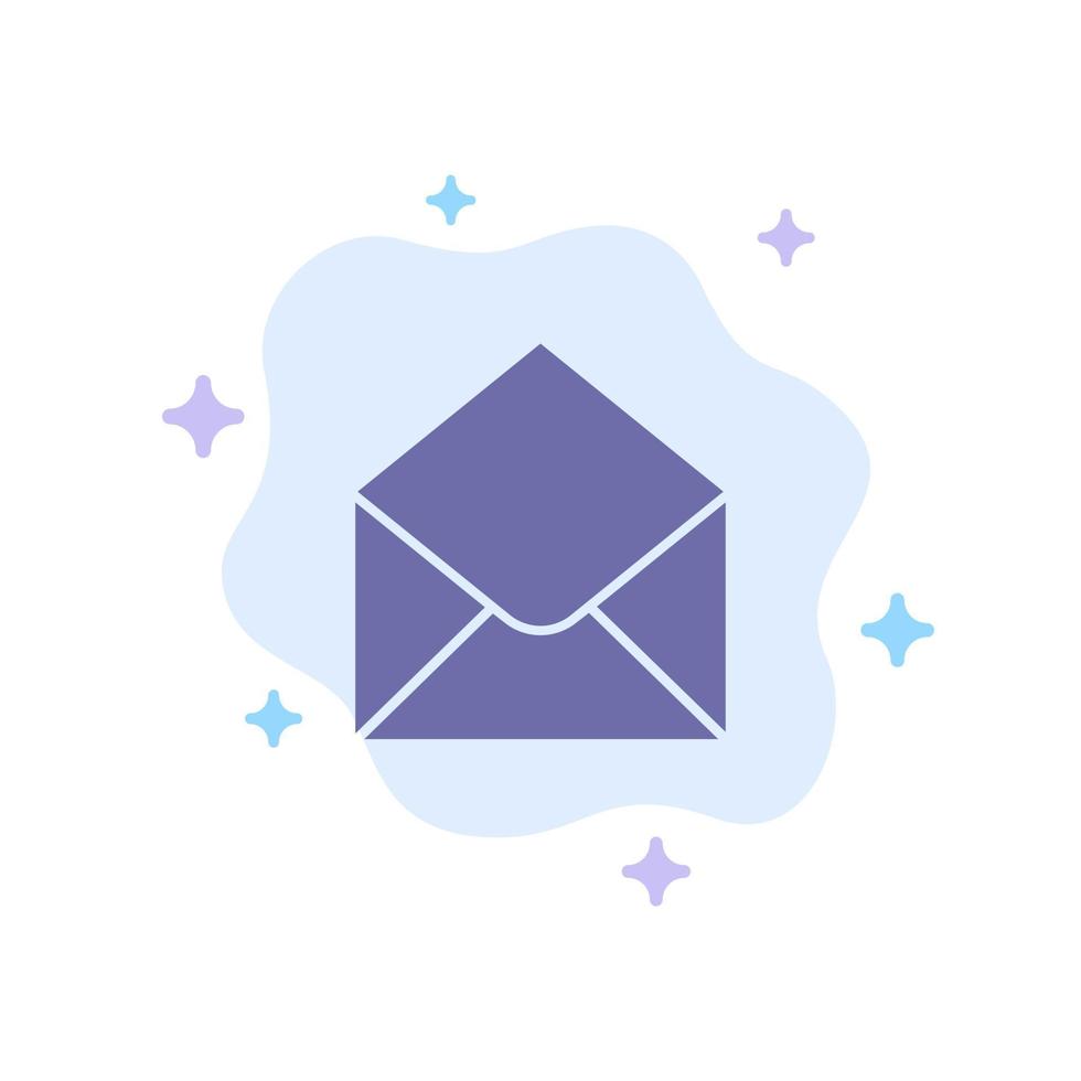 sms e-mail mail bericht blauw icoon Aan abstract wolk achtergrond vector