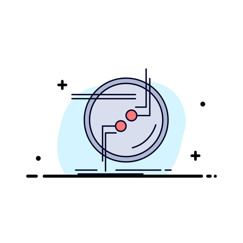 keten aansluiten verbinding koppeling draad vlak kleur icoon vector